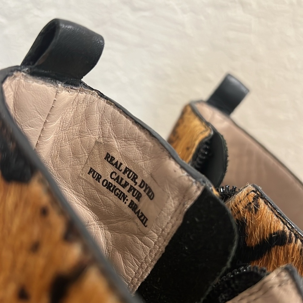 Lightly used Rare Uniquely Styled Derek Lam Crosby Calf Hair and Leather Boots! - Picture 7 of 8